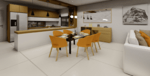 Cocina -comedor Villa 3Habitaciones