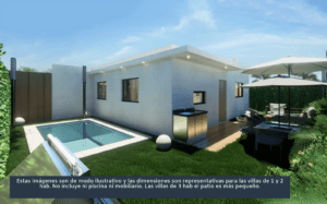 Patio-Villa 3 Habitaciones Alta Vista